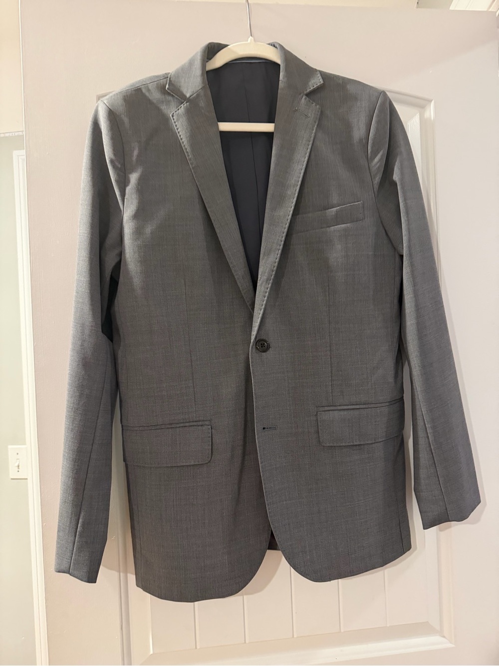 Lands' End Gray Single-Button Sport Coat